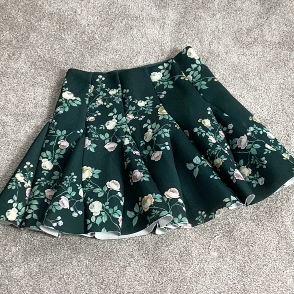 Floral Scuba Skirt